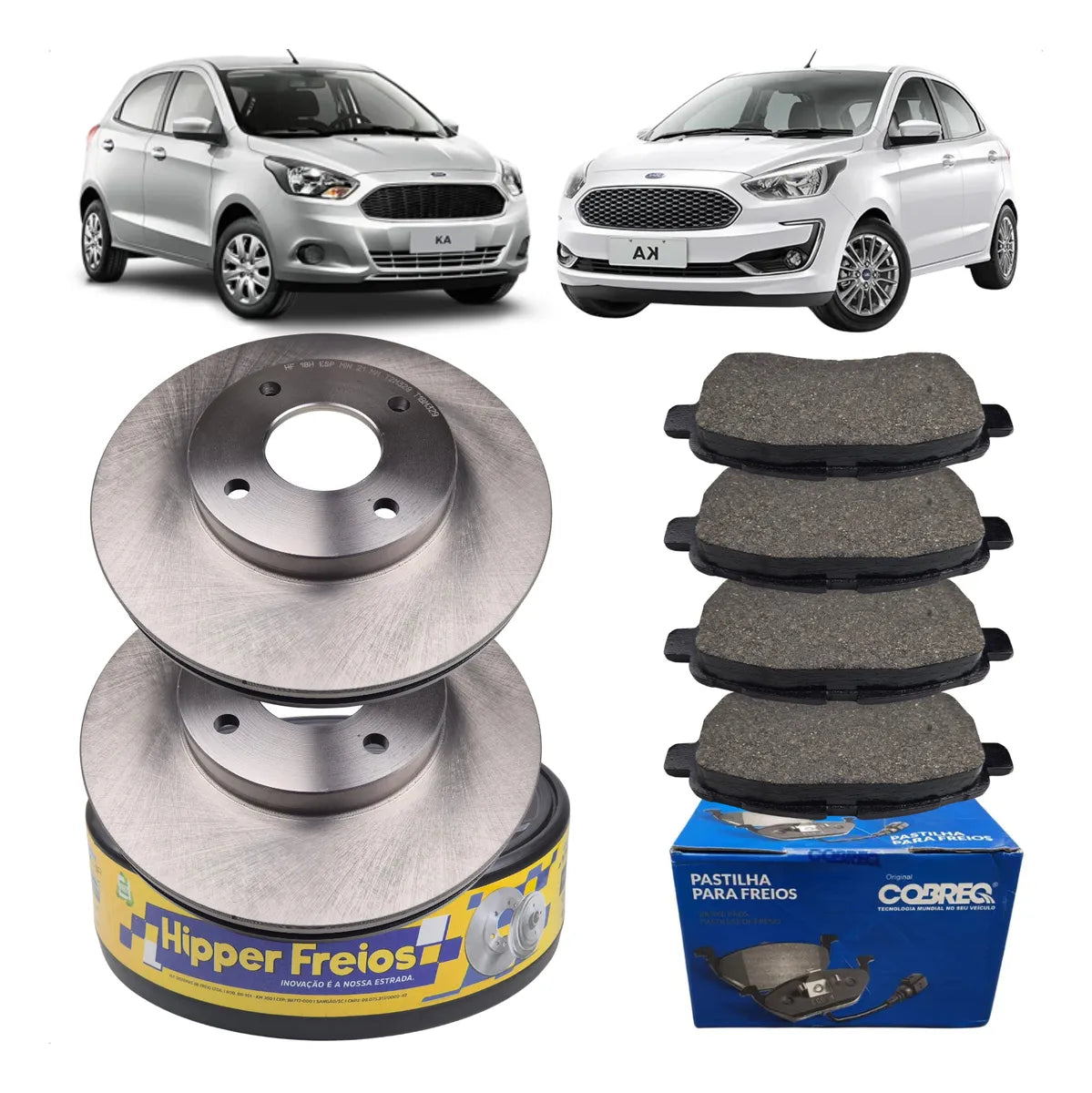 Kit Disco Pastilha Dianteiro Ka 2014 A 2021