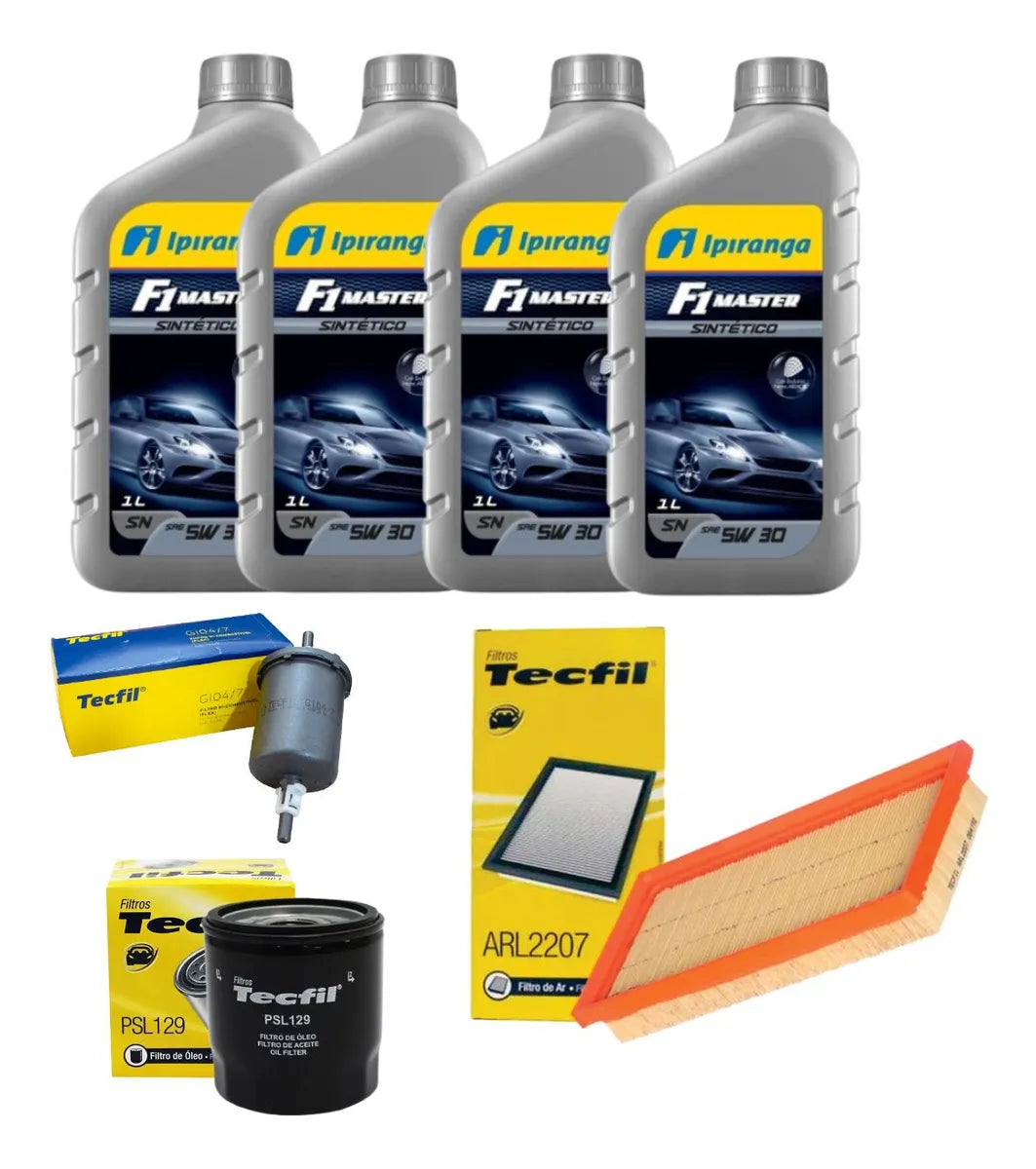 Kit Troca Oleo Filtros Toyota Etios 1.3 1.5 5w30 Ipiranga