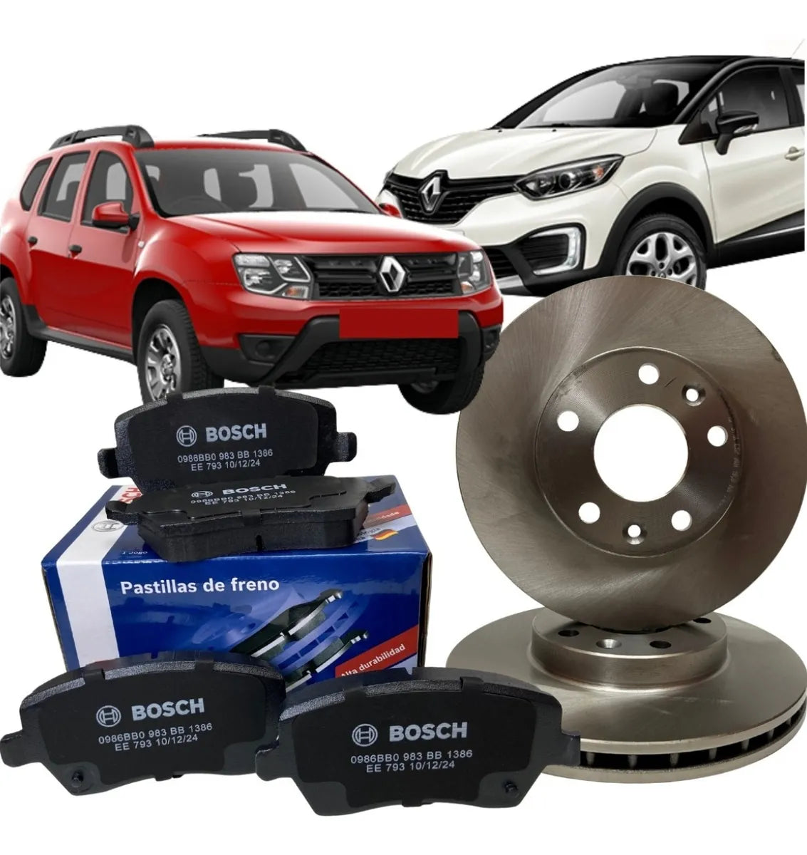 Disco E Pastilha Freio Dianteira Captur Duster 1.6