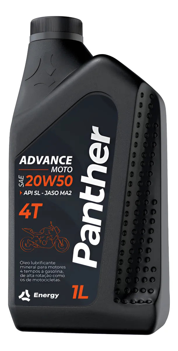 Óleo Mineral Panther 20w50 1l Para Motor De Moto 4t