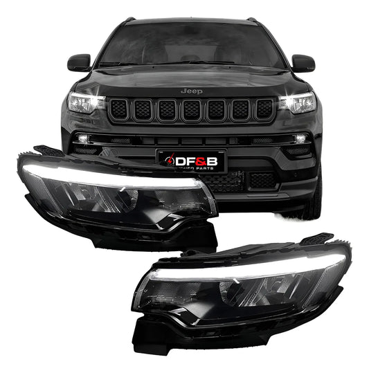 Farol Full Led Jeep Compass Frontal 2022 A 2024