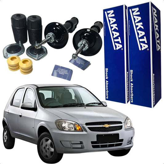 Kit Amortecedor Dianteiro Celta Corsa Prisma + Coxins Nakata