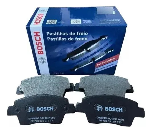 Kit Pastilha E Disco Freio Kwid Ventilado Hipper E Bosch