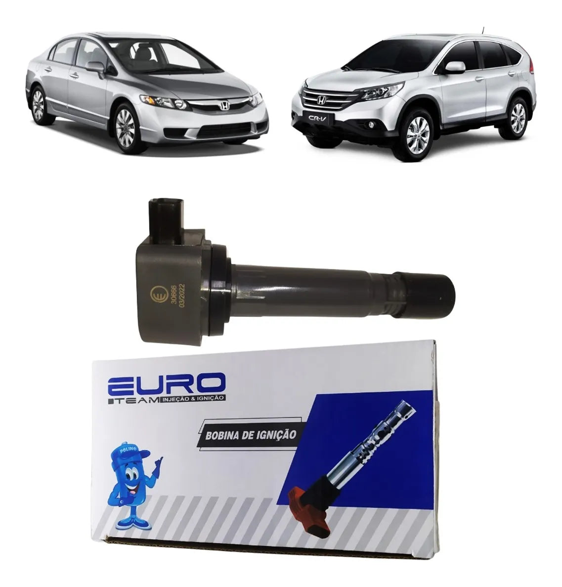 Bobina Igniçao New Civic 07 08 09 10 11 Crv 2.0 10
