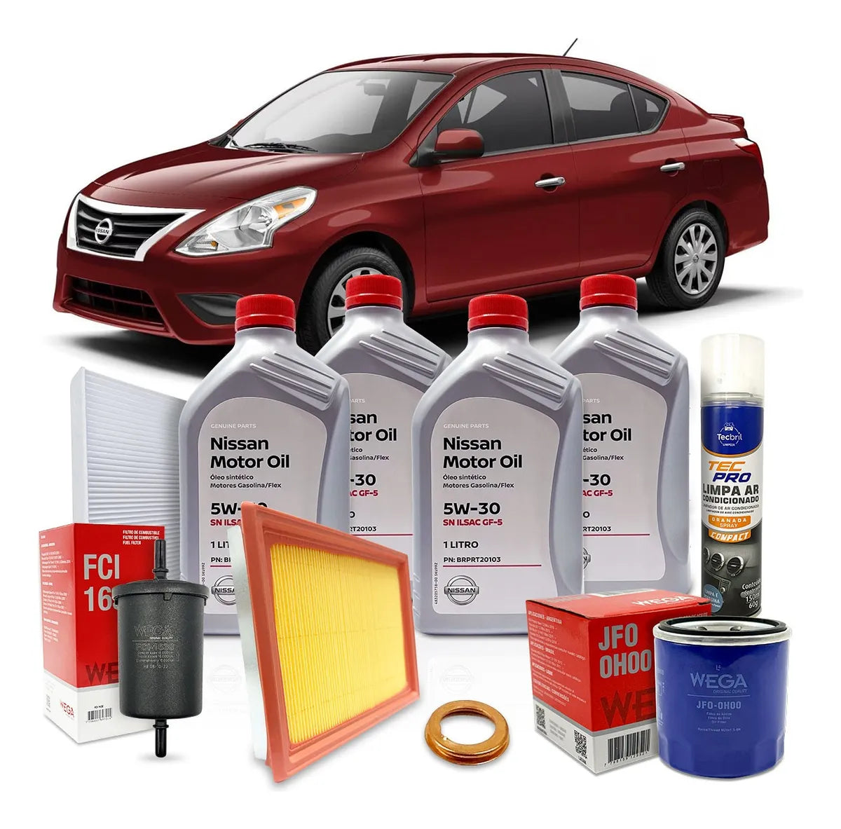 Kit Revisão Troca De Óleo Nissan Versa 1.0 3cil 2015 A 2020