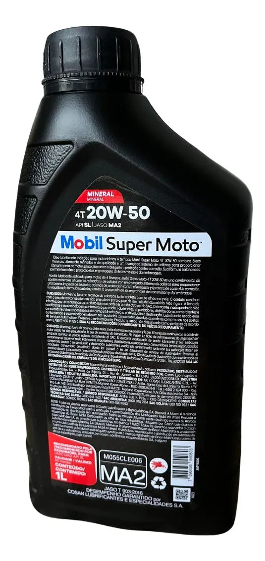 Oleo 20w50 Mobil moto 4T 1litro