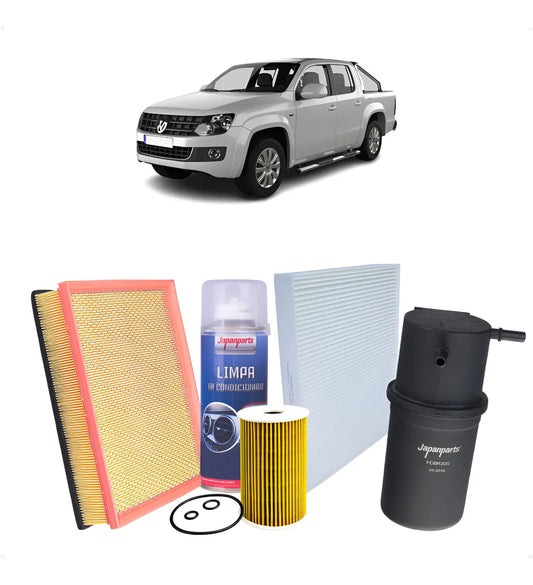 Kit Filtros Ar Oleo Combustivel Cabine Amarok 2010
