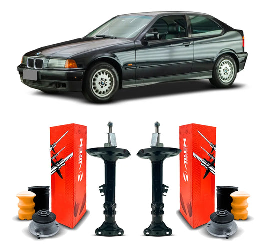 2 Amortecedor+kit Coifa Batente Diant. Bmw 318i 1994 A 1998
