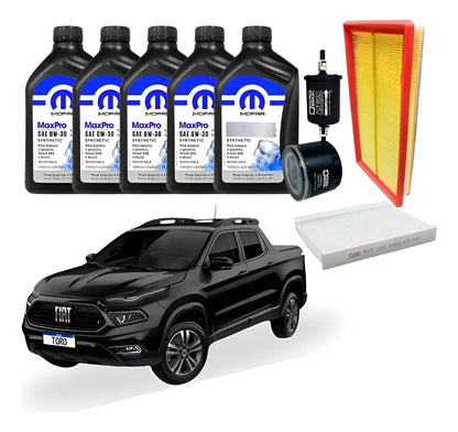 Kit Revisao Troca Filtros Fiat Toro 1.3 Turbo 2021 A 2025